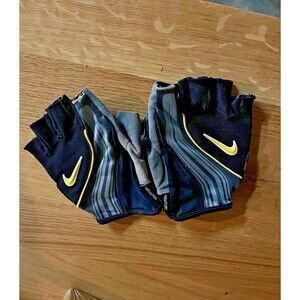 Nike Fit Dry Half Finger Athletic Gloves Mens Medium Gym Cycling Fitness Workout